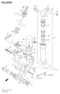 DF225Z From 22503Z-210001 (E01 E40)  2012 drawing TRIM CYLINDER (DF250Z:E40:(X-TRANSOM,XX-TRANSOM))