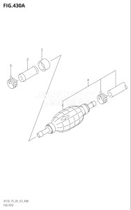 15002F-210001 (2012) 150hp E01 E40-Gen. Export 1 - Costa Rica (DF150T) DF150 drawing FUEL HOSE (DF150T:E40)