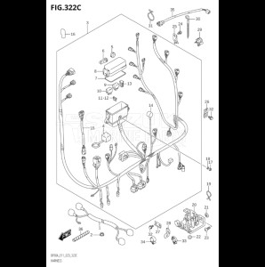 09003F-040001 (2020) 90hp E01 E40-Gen. Export 1 - Costa Rica (DF90ATH) DF90A drawing HARNESS (SEE NOTE)