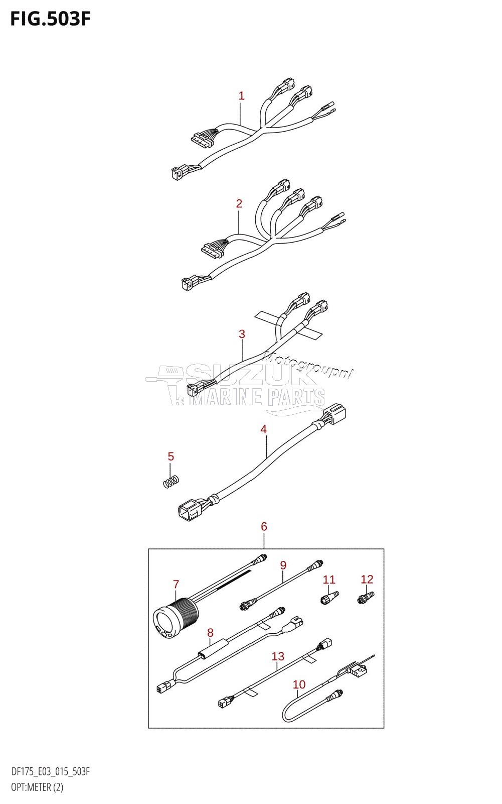 OPT:METER (2) (DF175TG:E03)