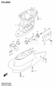 DF60A From 06003F-510001 (E03)  2015 drawing DRIVE SHAFT HOUSING (DF50AVT:E03)