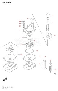 02504F-710001 (2017) 25hp P01-Gen. Export 1 (DF25A  DF25AR  DF25AT  DF25ATH) DF25A drawing WATER PUMP (DF25AR:P01)