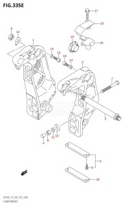 DF115AST From 11504F-040001 (E03)  2020 drawing CLAMP BRACKET (DF115Z:E01)