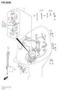 DF150A From 15003F-040001 (E01 E40)  2020 drawing HARNESS (DF150AT,DF150AZ)