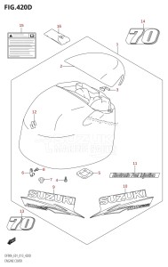 DF90A From 09003F-310001 (E01 E40)  2013 drawing ENGINE COVER (DF70ATH:E40)