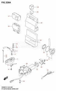 DF150AP From 15003P-440001 (E11)  2024 drawing PTT SWITCH /​ ENGINE CONTROL UNIT