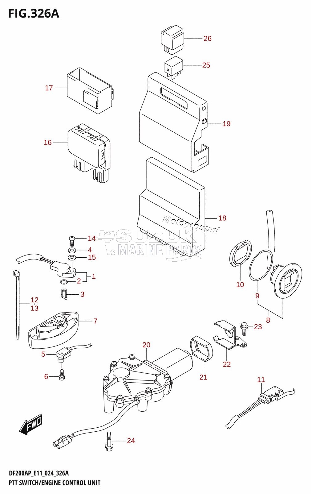 PTT SWITCH /​ ENGINE CONTROL UNIT