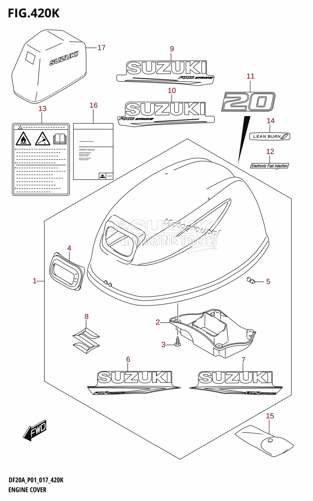 ENGINE COVER (DF20AR:P01)