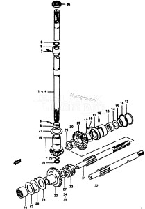 DT14 From D-10001 ()  1983 drawing TRANSMISSION (DT20, DT25)