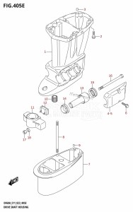 DF40A From 04004F-040001 (E01 E03 E11 E34, USA)  2020 drawing DRIVE SHAFT HOUSING (DF60A:E40)