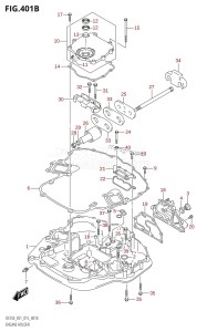 DF250 From 25003F-510001 (E01 E40)  2015 drawing ENGINE HOLDER (DF200T:E40)