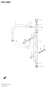 11503Z-410001 (2014) 115hp E03-USA (DF115AZ) DF115AZ drawing FUEL INJECTOR