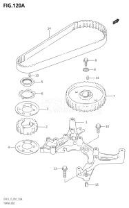 01502F-510001 (2005) 15hp P01-Gen. Export 1 (DF15K5  DF15RK5) DF15 drawing TIMING BELT (K4)