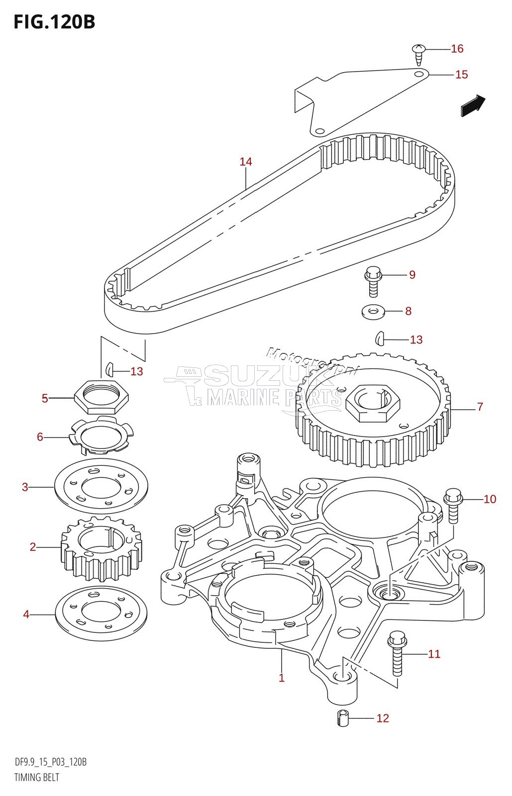 TIMING BELT (K5,K6,K7,K8,K9,K10,011)