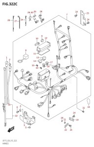 DF150 From 15002F-510001 (E03)  2015 drawing HARNESS (DF150Z:E03)