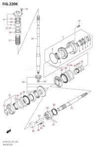 DF100A From 10003F-310001 (E01 E40)  2013 drawing TRANSMISSION (DF140AZ:E40)