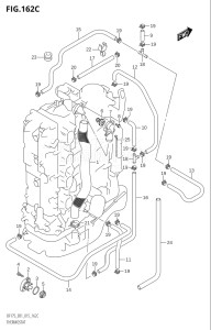 15002F-510001 (2005) 150hp E01 E40-Gen. Export 1 - Costa Rica (DF150T    DF150TG) DF150 drawing THERMOSTAT (DF150TG:E01)