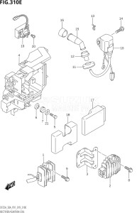 02504F-910001 (2019) 25hp P01-Gen. Export 1 (DF25A  DF25AR  DF25AT  DF25ATH) DF25A drawing RECTIFIER / IGNITION COIL (DF30AQ)