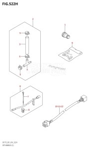 DF175ZG From 17502Z-610001 (E01 E40)  2016 drawing OPT:HARNESS (1) (DF150ZG:E40)