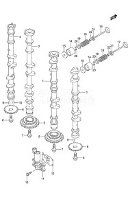 DF 250 drawing Camshaft (DF 250S)