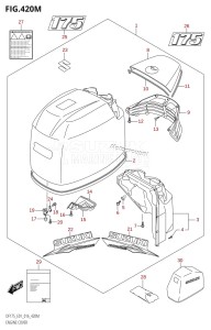 DF175ZG From 17502Z-610001 (E01 E40)  2016 drawing ENGINE COVER (DF175T:E40,DF175Z:E40)