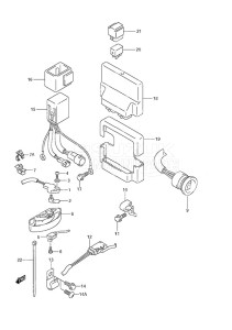 DF 225 drawing PTT Switch/Engine Control Unit