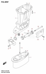 DF60AQH From 06002F-440001 (E11 - E40)  2024 drawing DRIVE SHAFT HOUSING (DF60A:E40)