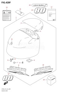 07003F-610001 (2016) 70hp E01 E40-Gen. Export 1 - Costa Rica (DF70A  DF70ATH) DF70A drawing ENGINE COVER (DF80A:E40)