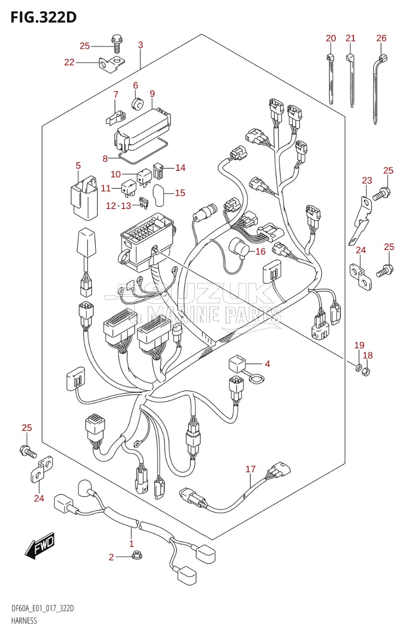 HARNESS (DF40AST:E34)