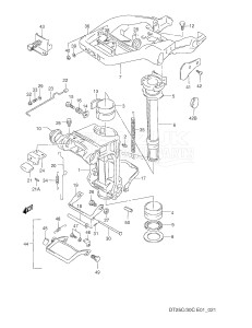 DT30C From 03003-351001 ()  1993 drawing SWIVEL BRACKET