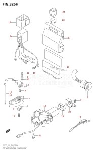 DF150Z From 15002Z-410001 (E03)  2014 drawing PTT SWITCH /​ ENGINE CONTROL UNIT (DF175ZG:E03)