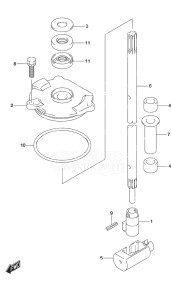 Outboard DF 140A drawing Shift Rod