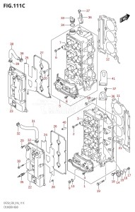 DF225Z From 22503Z-610001 (E03)  2016 drawing CYLINDER HEAD (DF225T:E03)