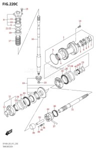 DF115A From 11503F-510001 (E03)  2015 drawing TRANSMISSION (DF115AZ:E03)