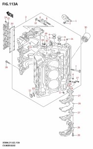 DF300A From 30002P-240001 (E40)  2022 drawing CYLINDER BLOCK