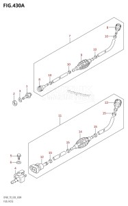 DF60 From 06001F-880001 (E03)  2008 drawing FUEL HOSE