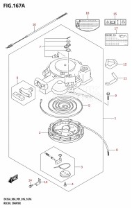 DF30A From 03003F-610001 (P01 P40)  2016 drawing RECOIL STARTER