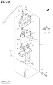 DF70A From 07003F-210001 (E01 E40)  2012 drawing FUEL VAPOR SEPARATOR (DF90A:E01)