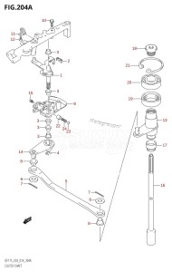 DF175T From 17502F-410001 (E03)  2014 drawing CLUTCH SHAFT (DF150T:E03)