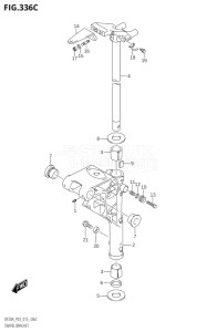 01504F-510001 (2005) 15hp P03-U.S.A (DF15A  DF15AR  DF15ATH) DF15A drawing SWIVEL BRACKET (DF9.9BT:P03)