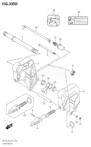 DF8A From 00801F-610001 (P03)  2016 drawing CLAMP BRACKET (DF9.9AR:P03)