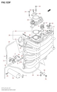 DF175TG From 17502F-410001 (E01 E40)  2014 drawing INTAKE MANIFOLD /​ THROTTLE BODY (DF150Z:E40)