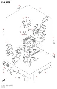 DF115AZ From 11503Z-310001 (E01 E40)  2013 drawing HARNESS (DF115AZ:E01)