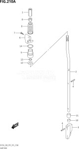 02504F-510001 (2005) 25hp P01-Gen. Export 1 (DF25A  DF25AR  DF25AT  DF25ATH  DT25K) DF25A drawing SHIFT ROD