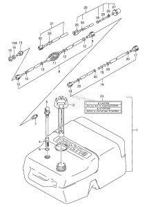 DT9.9 From 00993-933212 ()  1989 drawing FUEL TANK (PLASTIC:25L)