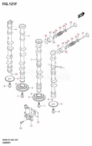 DF225T From 22503F-240001 (E40)  2022 drawing CAMSHAFT ((DF250T,DF250Z):(022,023))