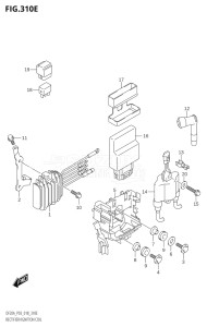 00995F-810001 (2018) 9.9hp P03-U.S.A (DF9.9B  DF9.9BT  DF9.9BTH) DF9.9B drawing RECTIFIER / IGNITION COIL (DF20A)