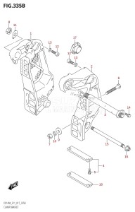 DF140A From 14003F-710001 (E11 E40)  2017 drawing CLAMP BRACKET (DF115AT:E11)