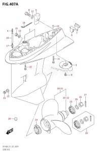 DF115AZ From 11503Z-140001 (E11 E40)  2021 drawing GEAR CASE (DF100AT)