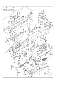 Outboard DF 140A drawing Tiller Handle